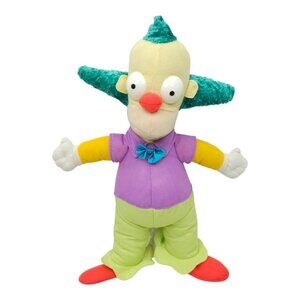 The Simpsons Krusty The Clown Plush 16" Stuffed Toy 2005 NANCO 20th Century Fox
